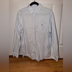 Vineyard Vines Light Blue Checkered Button Down Shirt